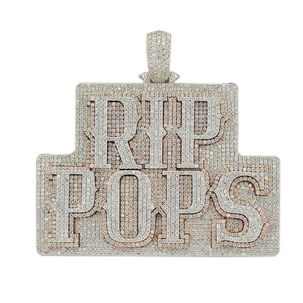 NC20_15 - Diamond Custom RIP POPS Pendant